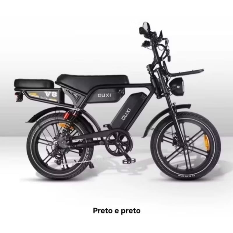 Bike Elétrica Ouxi V8 Ultra - Estilo Retro e Máximo Conforto