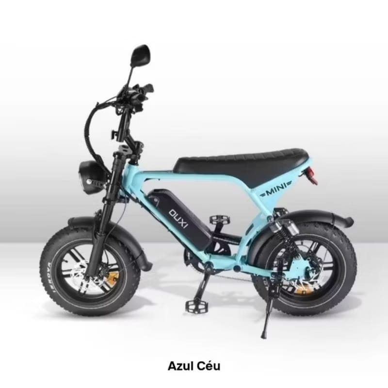 Bike Elétrica Ouxi V8 Mini Compacta e Potente 500W Autonomia 40km