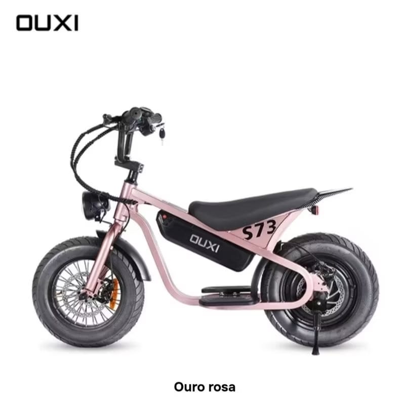 Mini Bike Elétrica Híbrida OUXI S73: Compacta, Estilosa e Eficiente